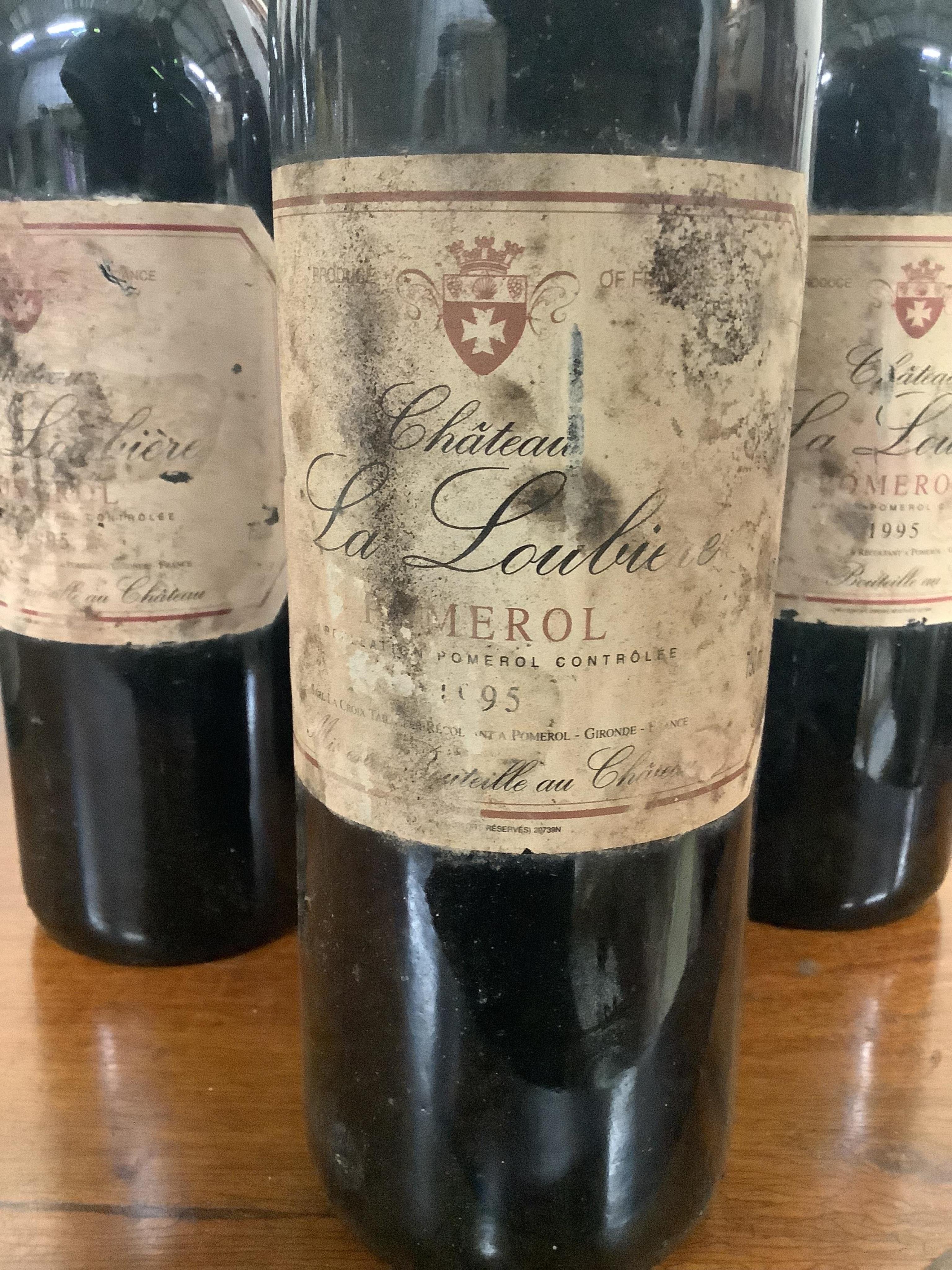 Eleven bottles of Chateau La Loubiere Pomerol 1995. Condition - fair, from a local private cellar